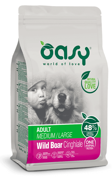 Oasy ONE ANIMAL PROTEIN Adult Medium Large Cinghiale 12 kg