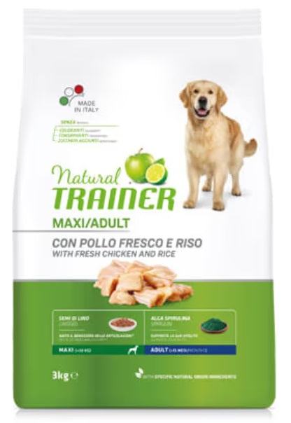 Natural Trainer Adult Maxi Pollo e Riso 12 Kg