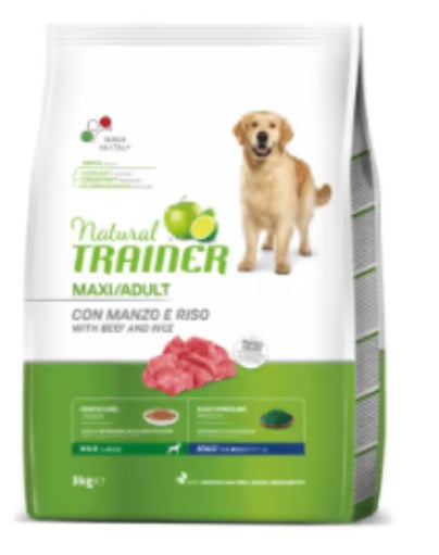 Natural Trainer Adult Maxi Manzo e Riso 12 Kg