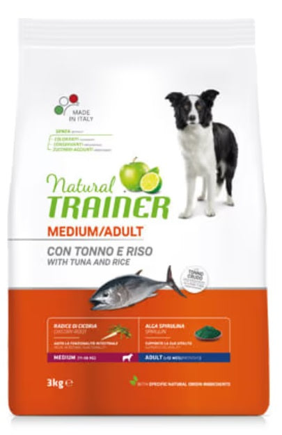 Natural Trainer Adult Medium Tonno e Riso 12 Kg